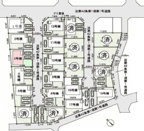 クレイドルガーデン成田市中台第5(全21棟内13棟)3号棟