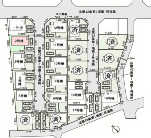 クレイドルガーデン成田市中台第5(全21棟内13棟)2号棟