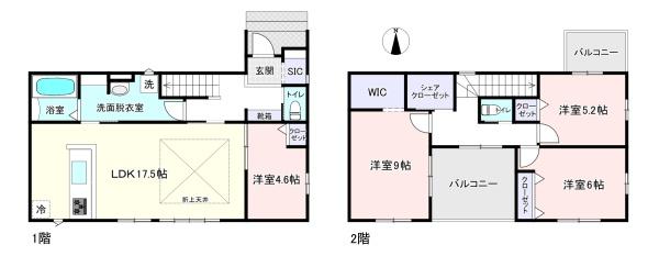 リガーレ富里市日吉台3期　全1棟