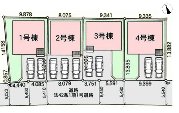 クレイドルガーデン成田市本城　第21　全4棟　2号棟