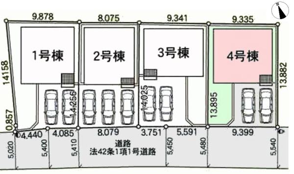 クレイドルガーデン成田市本城　第21　全4棟　4号棟