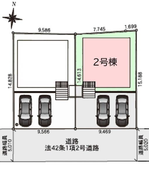 クレイドルガーデン八街市文違第8全2棟　2号棟