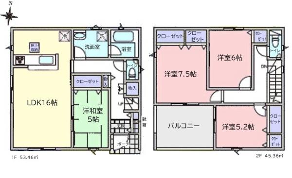クレイドルガーデン八街市文違第8全2棟　1号棟