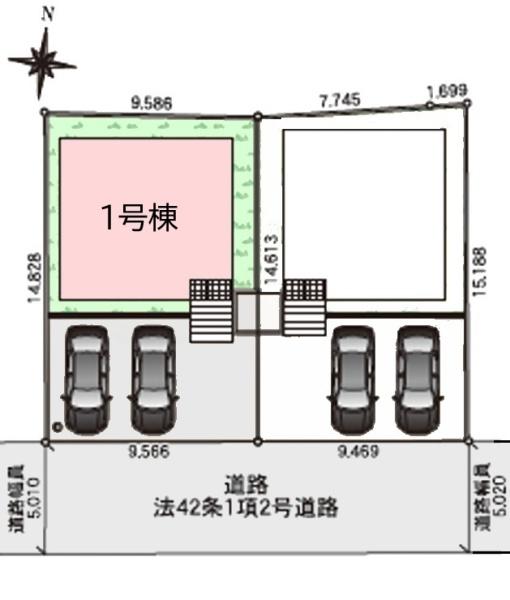 クレイドルガーデン八街市文違第8全2棟　1号棟