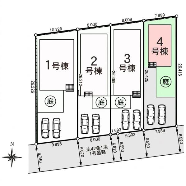 クレイドルガーデン八街市八街ほ第16全4棟　4号棟