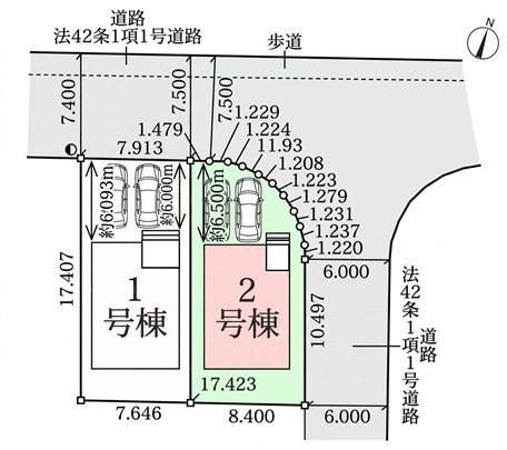 クレイドルガーデン成田市吾妻第14　全2棟　2号棟