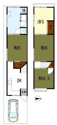 向日市物集女町出口の中古テラスハウス