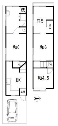 向日市物集女町出口の中古テラスハウス