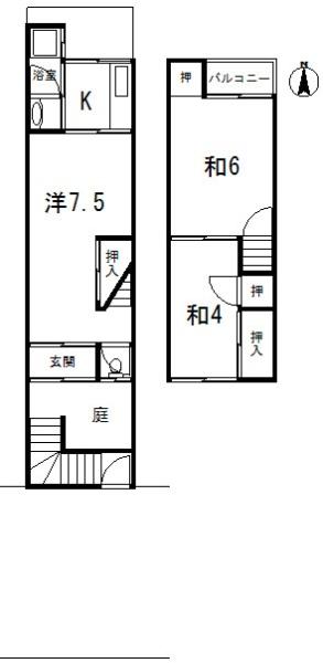 京都市山科区四ノ宮小金塚の中古一戸建て