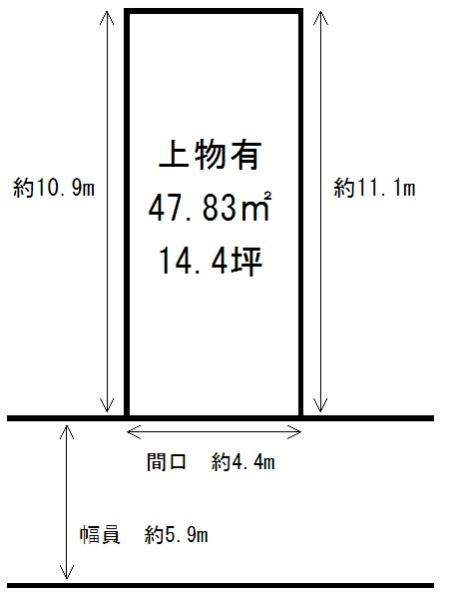 京都市中京区西ノ京南円町の土地(間取り)