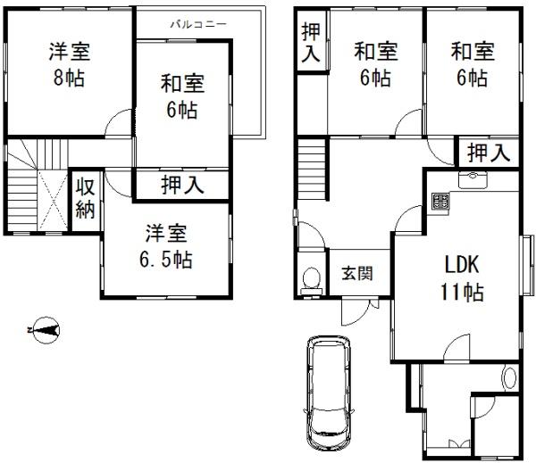 大津市南志賀４丁目の中古一戸建て
