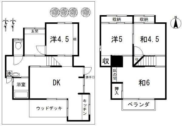 京都市山科区西野楳本町の中古一戸建て