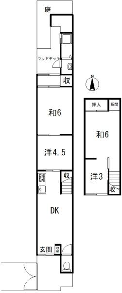 京都市下京区西七条北月読町の中古一戸建て