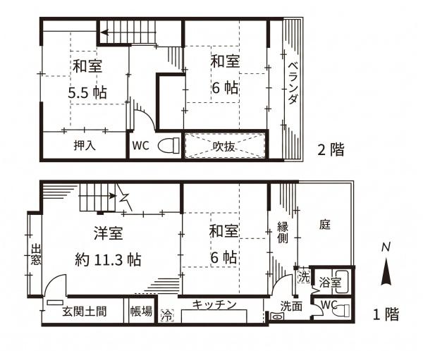 京都市中京区西ノ京内畑町の中古一戸建