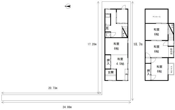 京都市右京区嵯峨苅分町の中古一戸建て
