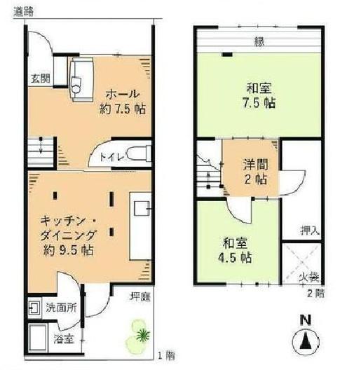 京都市下京区西若松町の中古一戸建