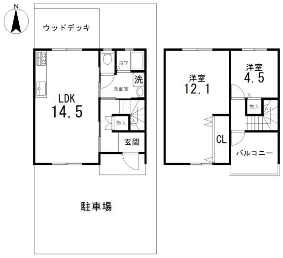 京都市西京区大枝西新林町３丁目の中古一戸建て