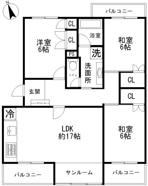 嵐山ロイヤルハイツ　5号棟