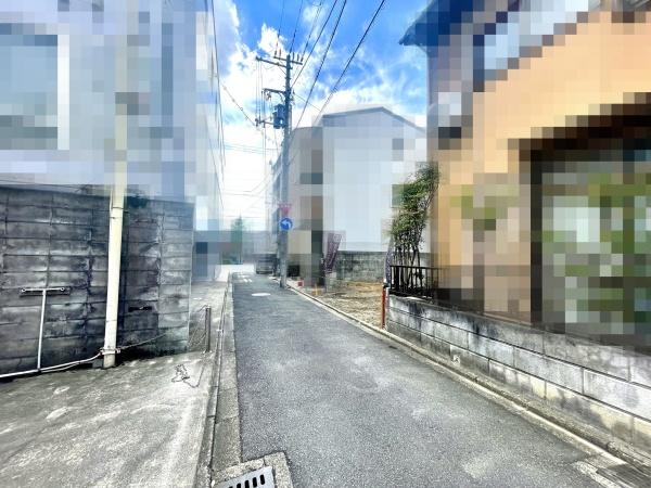京都市左京区田中里ノ内町の土地(前面道路含む現地写真)