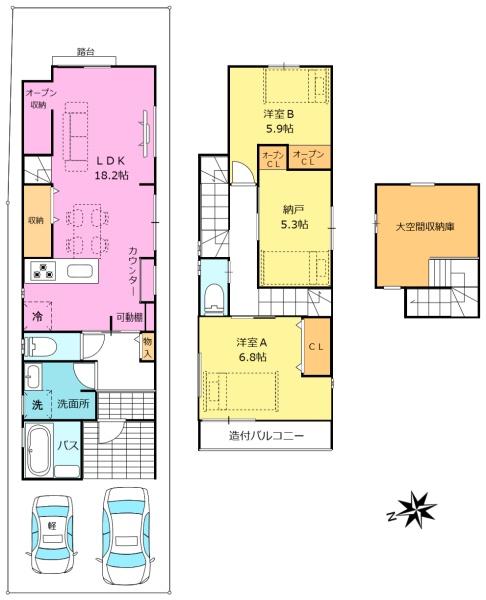 京都市北区衣笠北天神森町の新築一戸建