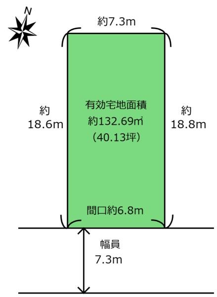 京都市北区紫竹西高縄町の土地