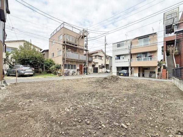 大田区大森西4丁目の土地(前面道路含む現地写真)