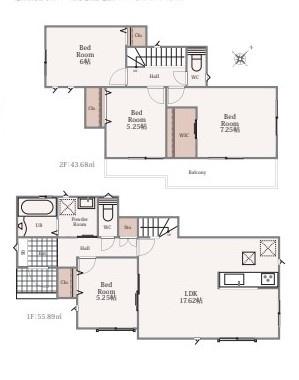 厚原1264番新築分譲住宅B号棟