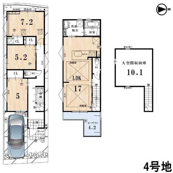 京都市東山区福稲上高松町の中古一戸建て
