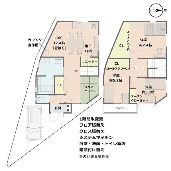 京都市北区大宮北箱ノ井町の中古一戸建