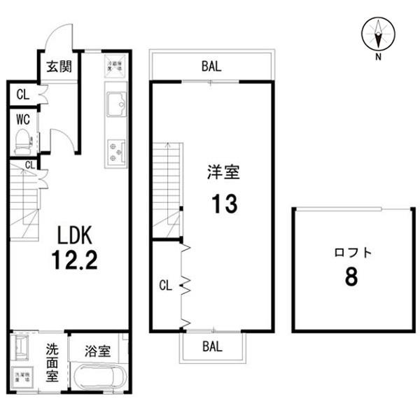 京都市左京区修学院川尻町の中古テラスハウス