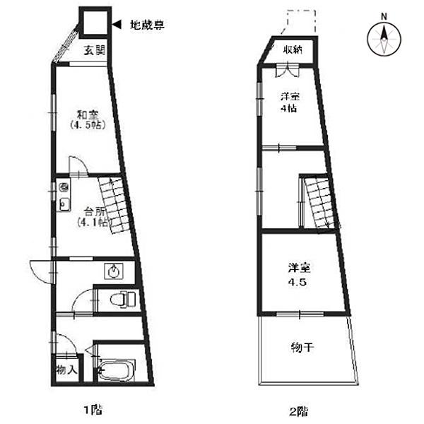 京都市上京区今小路通御前通西入紙屋川町の中古テラスハウス