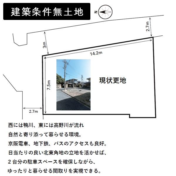 京都市左京区下鴨宮崎町の土地