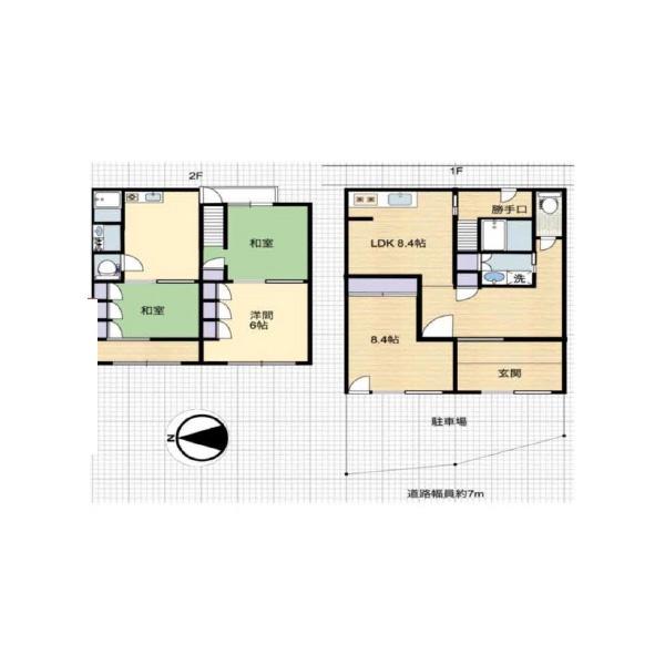 京都市北区衣笠西馬場町の中古テラスハウス