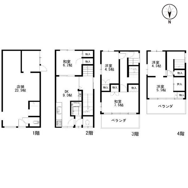 京都市東山区祇園町南側の中古一戸建