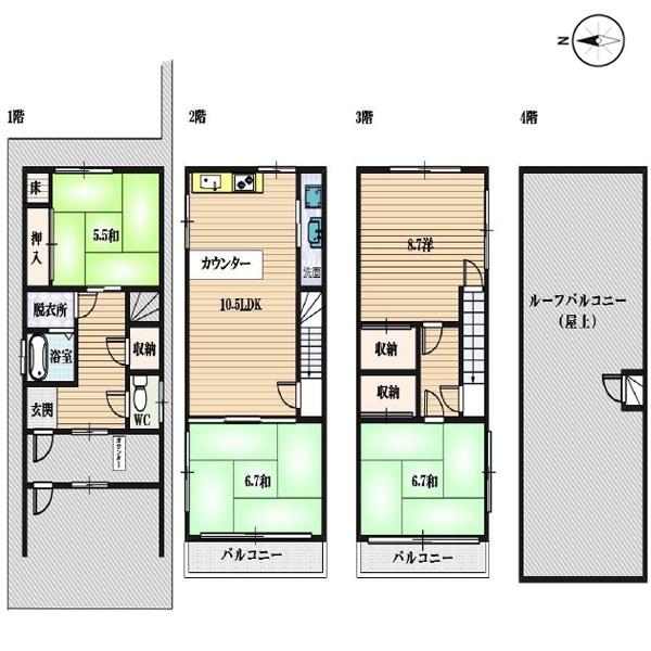 京都市東山区一橋野本町の中古一戸建