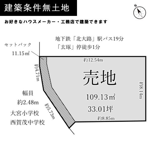京都市北区大宮玄琢北町の売土地