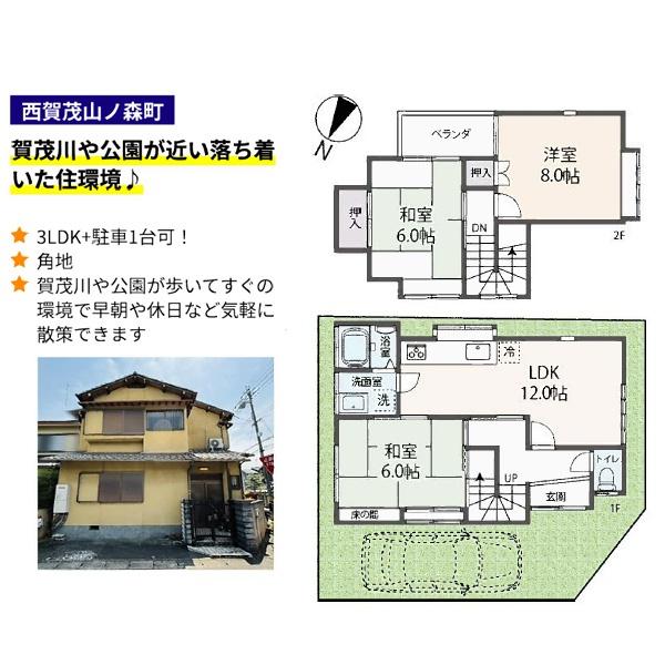 京都市北区西賀茂山ノ森町の中古一戸建