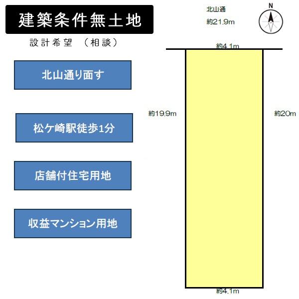 京都市左京区松ケ崎今海道町の売土地