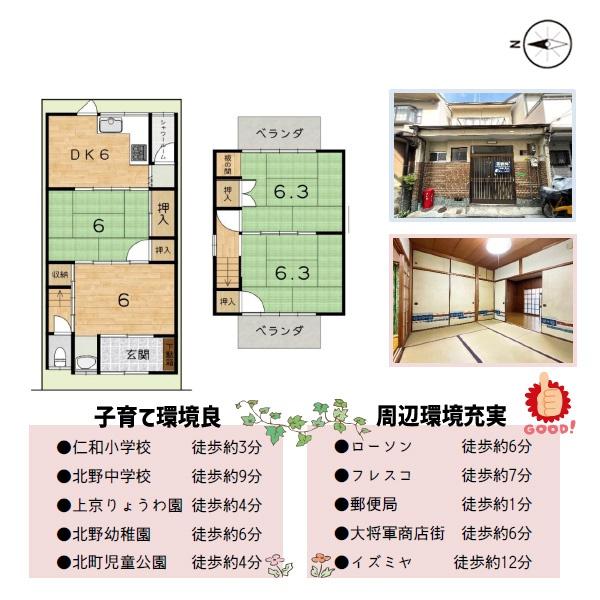 京都市上京区御前通下立売上る３丁目東入三助町の中古一戸建