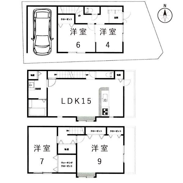 京都市北区紫野東舟岡町の中古一戸建て
