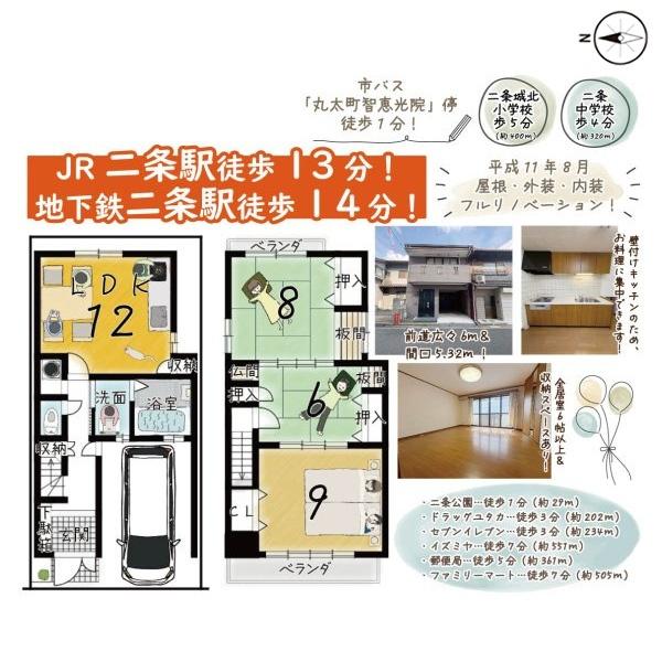 京都市上京区竹屋町通千本東入主税町の中古一戸建て