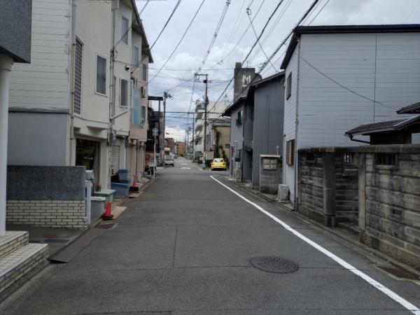 京都市左京区一乗寺地蔵本町の土地(前面道路含む現地写真)
