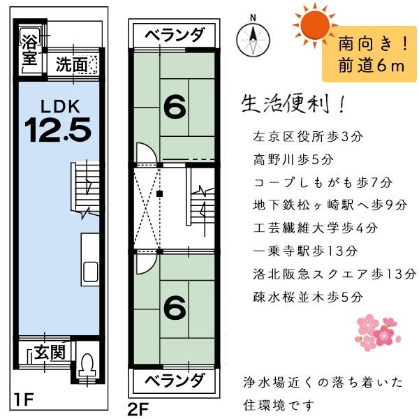 京都市左京区松ケ崎杉ケ海道町の中古一戸建
