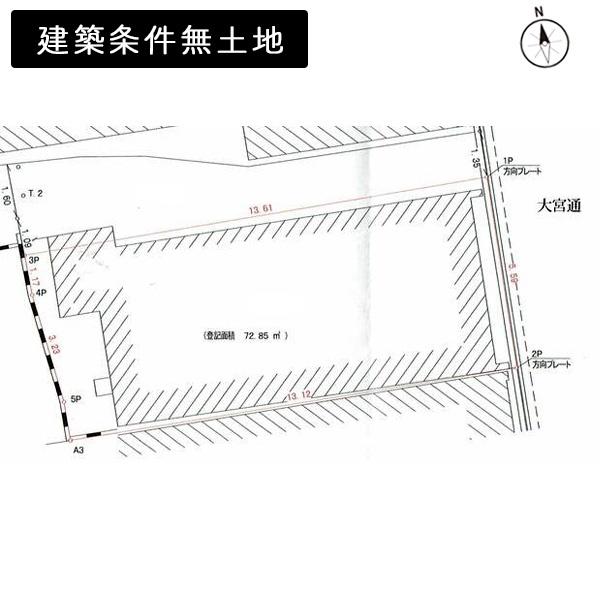 京都市上京区大宮通鞍馬口上る若宮竪町の土地