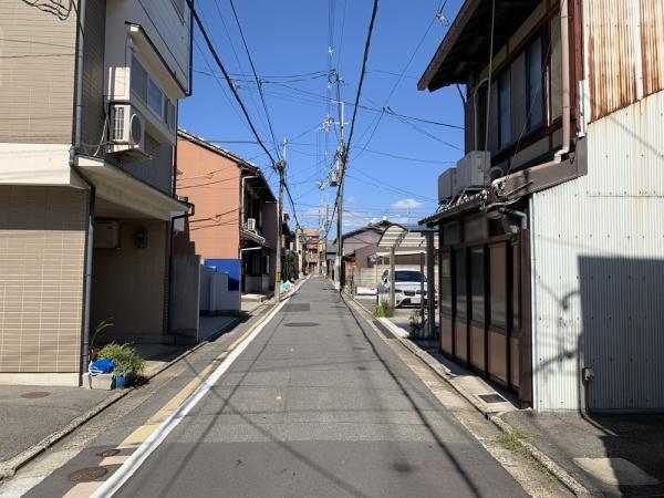 京都市上京区浄福寺通一条下る東西俵屋町の土地(前面道路含む現地写真)
