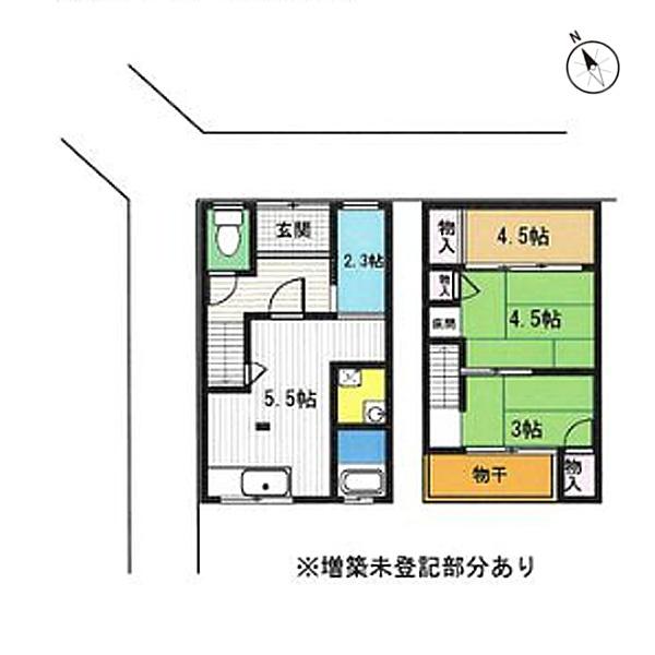 京都市北区大宮西野山町の中古テラスハウス