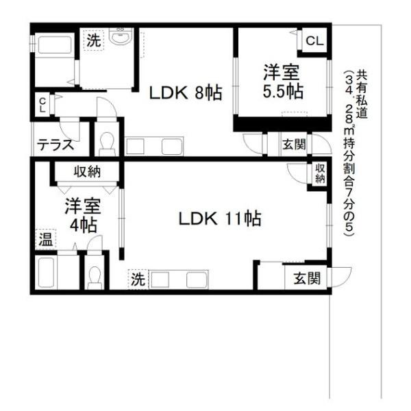 京都市東山区東大路松原上る東入上田町の中古テラスハウス