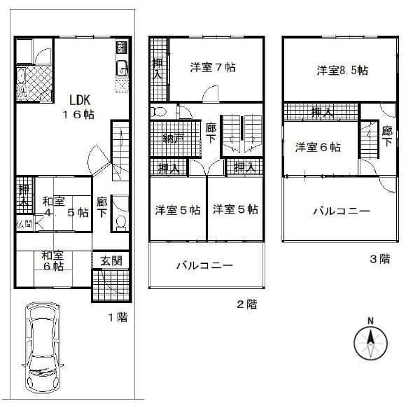 京都市左京区岡崎徳成町の中古一戸建