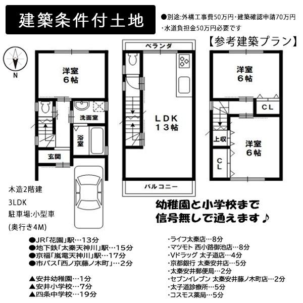 京都市右京区太秦安井藤ノ木町の売土地