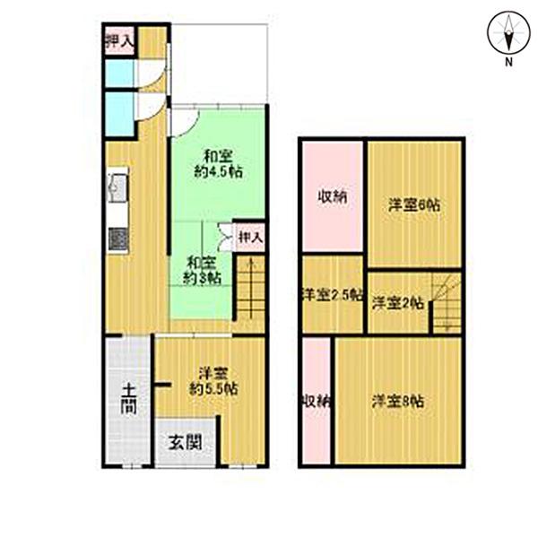京都市中京区聚楽廻松下町の中古一戸建